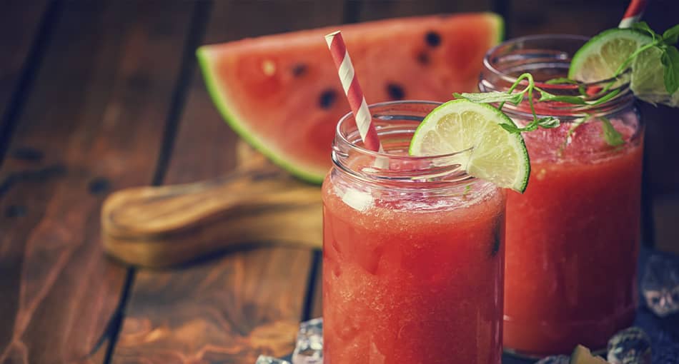 Smoothie au melon et à la pastèque