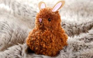 Fabriquer lapin en pompons