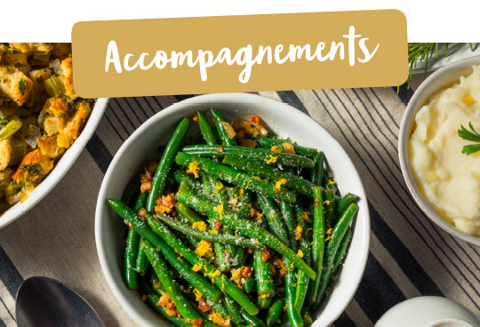 Je commande mes accompagnements