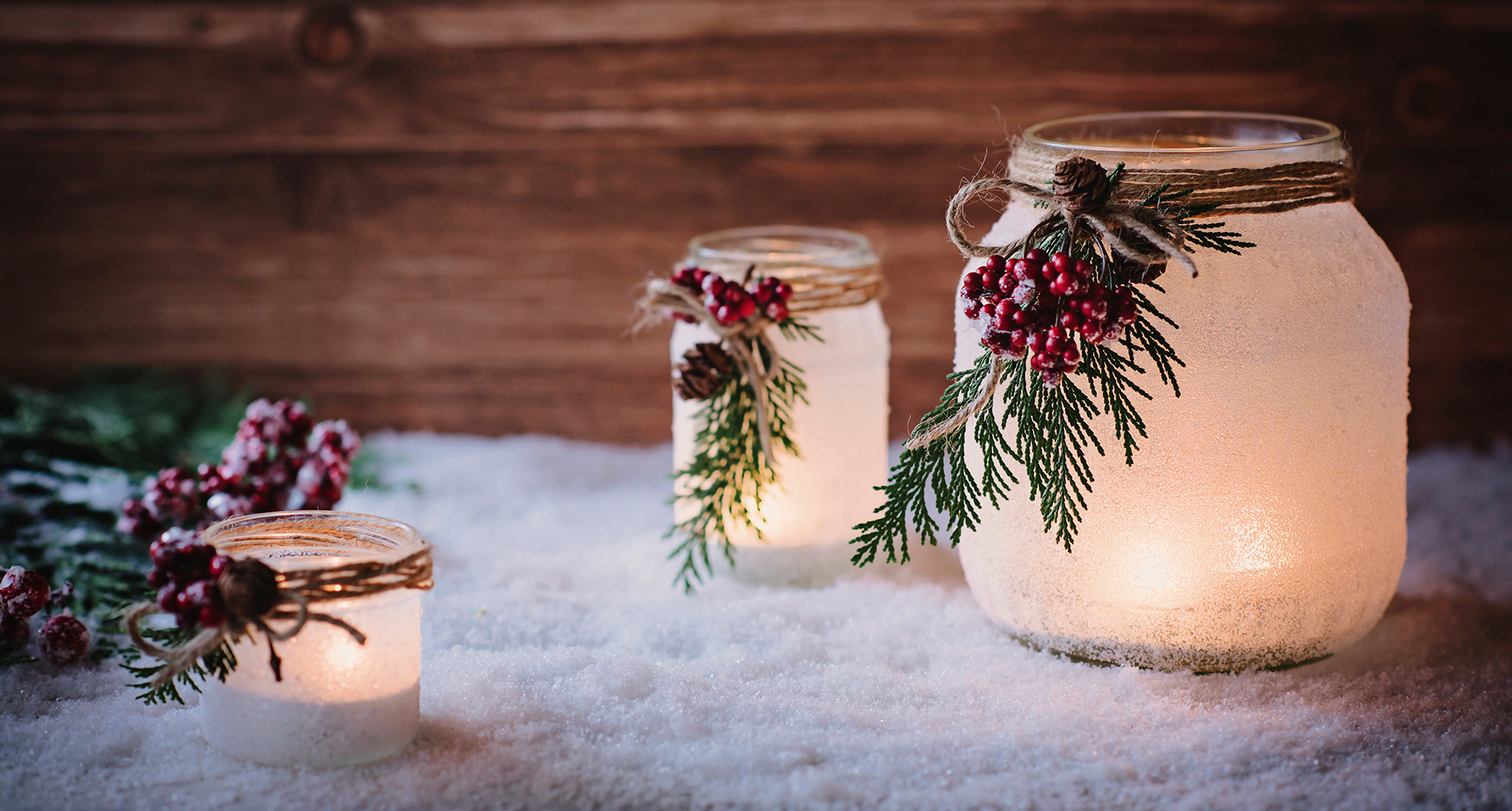 Des bougies magie de Noël