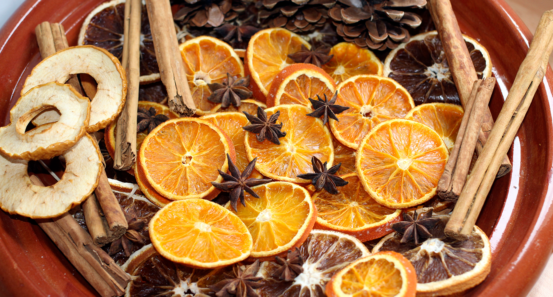 Rondelles d'orange séchées
