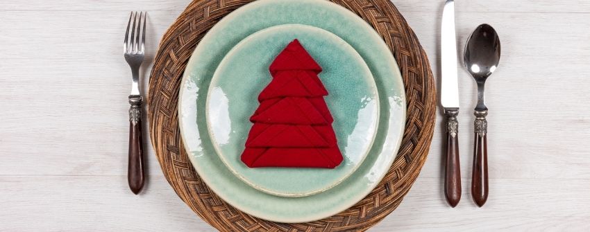 DIY Pliage de serviettes en sapin de No&euml;l