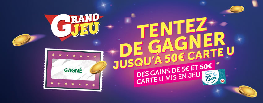Grand Jeu : tentez de gagner jusqu'&agrave; 50&euro; Carte U