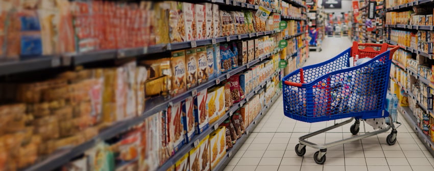 chariot en magasin