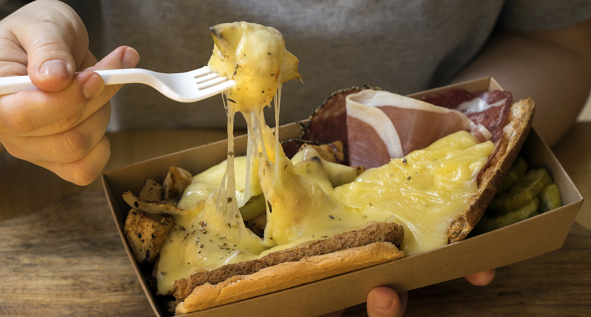 Fromage &agrave; raclette fondu