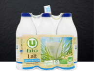 Lait bio 100% Fili&egrave;re U
