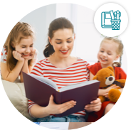 Visuel de famille à la rentrée scolaire