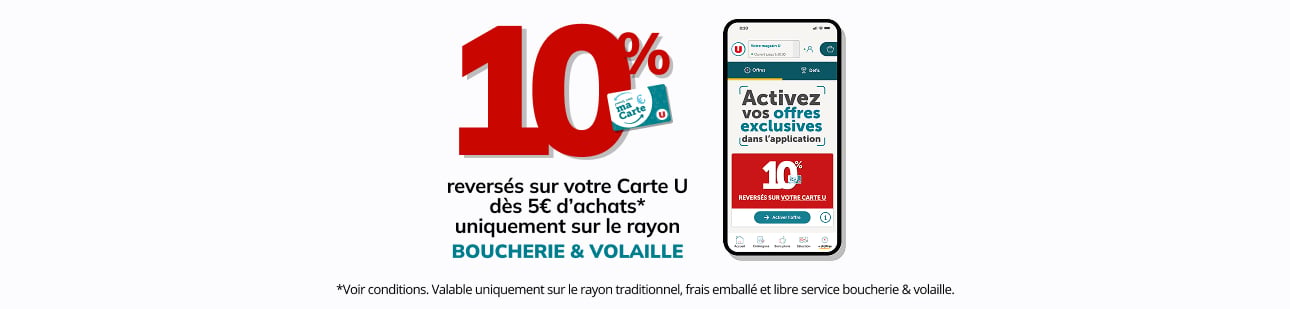 10% appli Boucherie et Volaille