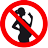 Not Allowed For Pregnant Woman Icon