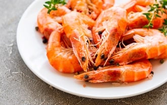 Assiette de crevettes