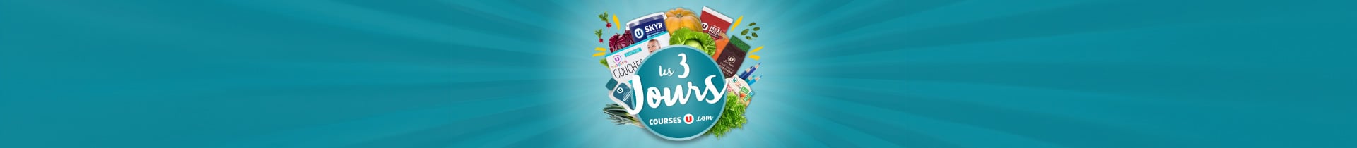 Les 3 jours CoursesU.com : 10&euro; offerts sur votre commande