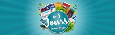 Les 3 jours CoursesU.com : 10&euro; offerts sur votre commande