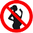 Not Allowed For Pregnant Woman Icon