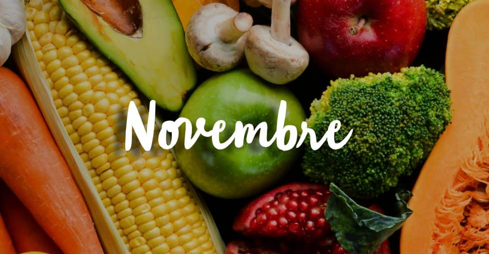 les fruits et légumes de novembre