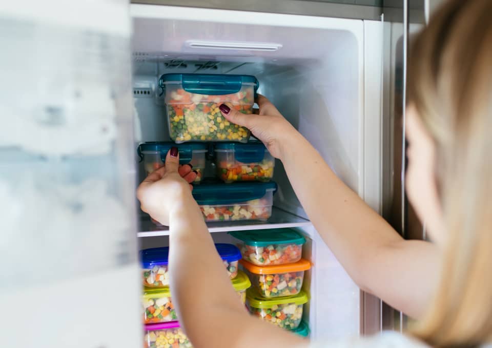 Congeler les restes alimentaires