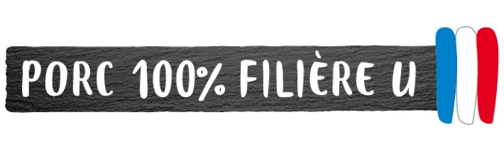 Logo Porc 100% Filière U Logo Porc 100% Filière U